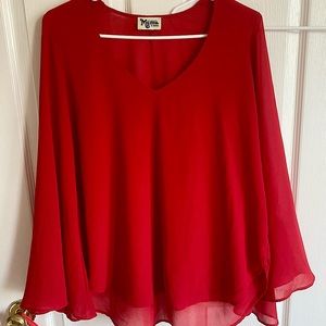 Red Show Me Your Mumu top